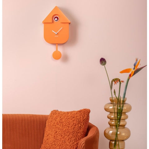 OROLOGIO WALL COLCK MODERN CUCKOO ABS KA5768OR KARLSSON BRIGH ORANGE