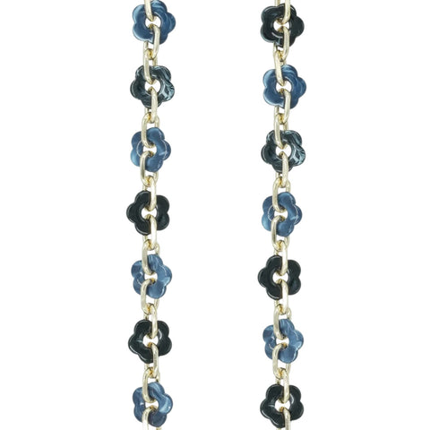 COLLANA PER TELEFONO CASSY FLEURS BLEUES RESINE LE317534 LACOQUEFRANCAISE