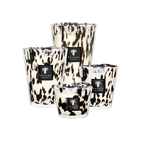 BAOBAB KERZE MAX 10 SCHWARZE PERLEN ART. MAX10PB