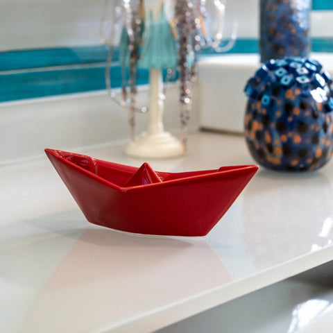 ORIGAMI BOOT MITTEL ROT 2375 CERAMICHE CRESCENTINI