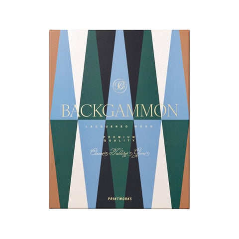LACKIERTES BACKGAMMON-SPIEL PW00722 PRINTWORKS MEHRFARBIG