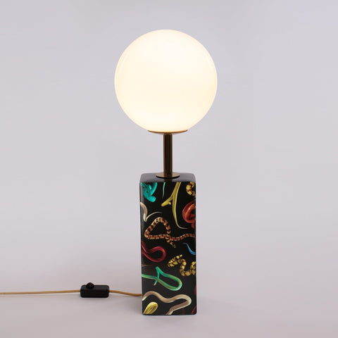 SCHLANGEN-PORZELLANLAMPE 15250 SELETTI SCHWARZ 