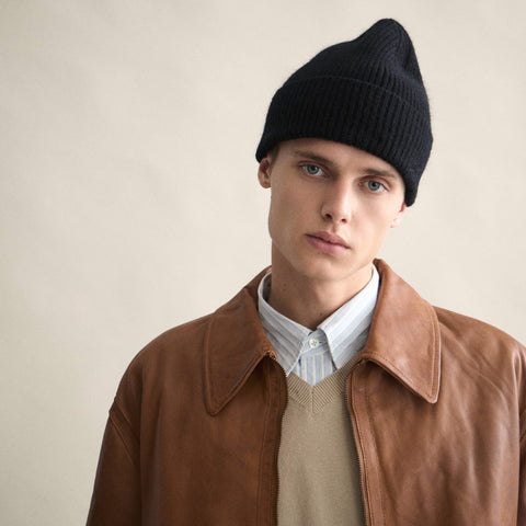 BERRETTO IN LANA ONE SIZE ART. BEA-001 LE BONNET BEANIE ONYX