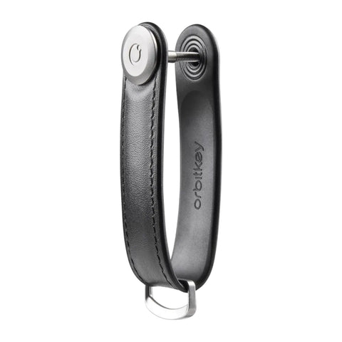 PORTACHIAVI ORGANIZER LEATHER HYBRID BLACK ORBITKEY