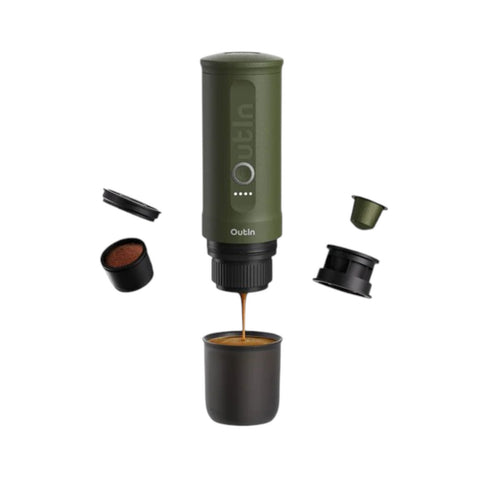 MACCHINETTA PER ESPRESSO PORTATILE FOREST GREEN OUTLN NANO
