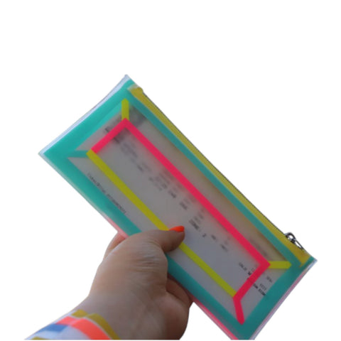 DOKUMENTENBRIEFTASCHE NALTHINI TRAVEL WALLET - BUNTE HELLGRÜN MEHRFARBIG