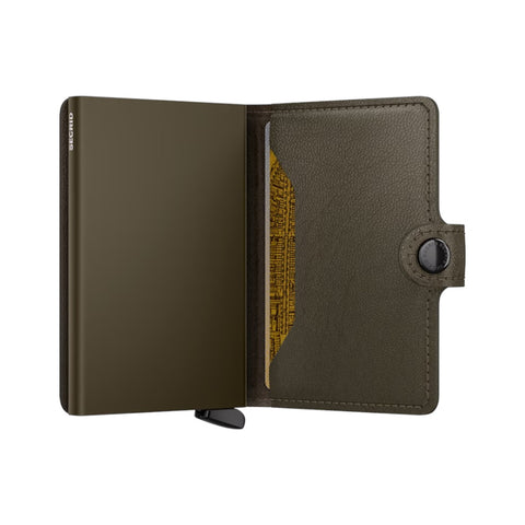 PORTAFOGLIO MINIWALLET EMBOSSED LINES MEI-CEDER+ GREEN SECRID