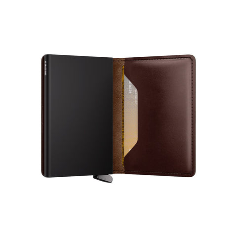 PORTAFOGLIO PREMIUM SLIMWALLET DUSK DARK BROWN SECRID