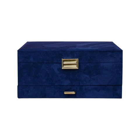 PORTAGIOIE DENISE VELLUTO ART. SCAR-DENIS2-VBLM BLU SCURO MAISON SCARLETT