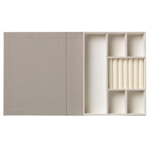 PORTAGIOIE JEWELRY BOX GILDED LARGE PW00812 BEIGE PRINTWORKS