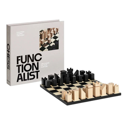 SCHACH HOLZ SCHACH DAS FUNKTIONALISTISCHE KUNSTSTÜCK. PW00840 PRINTWORKS