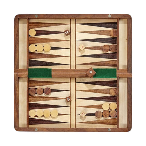 MAGNETISCHES SCHACH-/DAME-/BACKGAMMON-BRETTSPIEL 30 X 30 CM 003343 DAL NEGRO