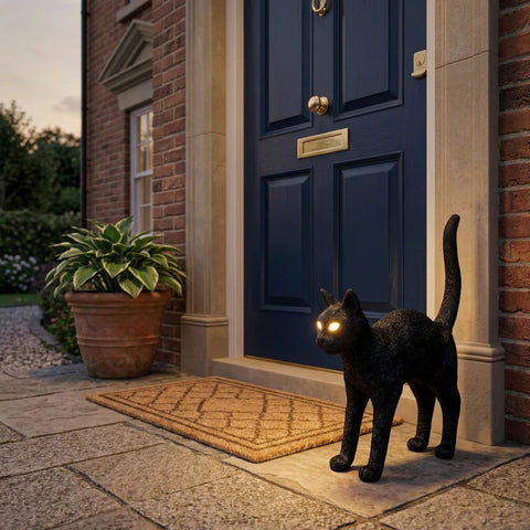 JOBBY THE CAT HARZLAMPE CM 46X12 H 52 15041 SELETTI SCHWARZ