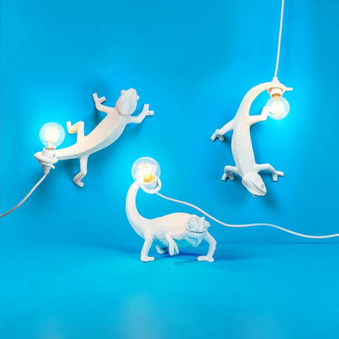 HARZLAMPE CHAMELEON LAMPE CM.17X9H.14 USB ART.15090 SELETTI WEISS