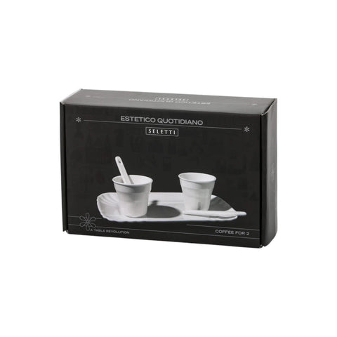 SET 2 BICCHIERI CAFFE' + PALETTE + VASSOIO 10101 SELETTI