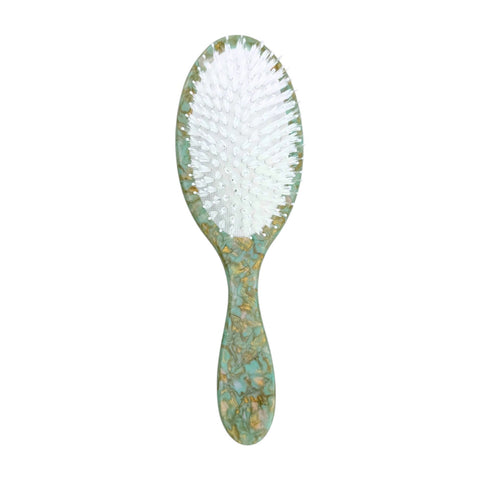 SPAZZOLA HANDPAINTED LOTUS AMAZING HAIR DAY BRUSH SOLAR ECLIPSE