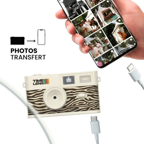 FOTOCAMERA ART. TL0120 CREAM ZEBRA TIME LENS