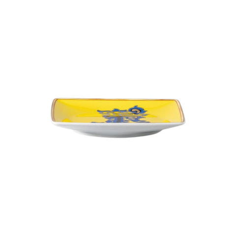 PIATTINO QUADRATO 15253 HOLIDAY ALPHABET E VERSACE 403685 YELLOW ROSENTHAL