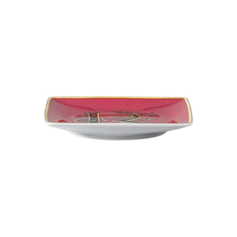 PIATTINO QUADRATO 15253 HOLIDAY ALPHABET R VERSACE 403698 FUXIAL ROSENTHAL