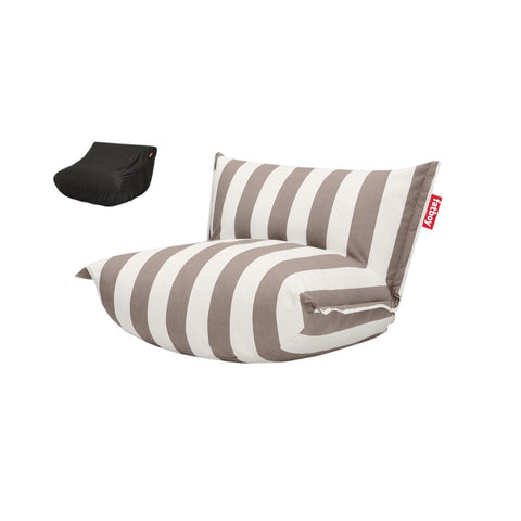 LOUNGE SESSEL BONBARON OUTDOOR 107100 STRIPE KAKAO FATBOY