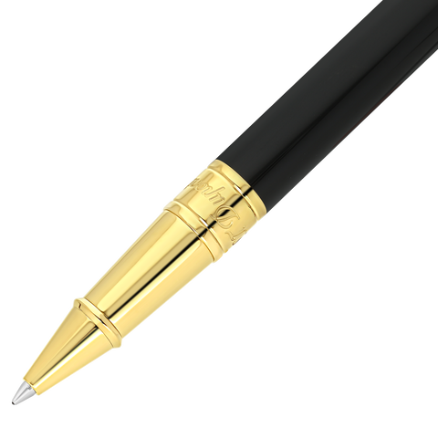 ROLLER S.T. DUPONT D-INITIAL  BLACK & GOLDEN ART 262202