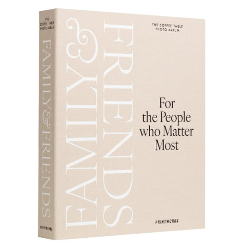 FOTOALBUM FAMILIE &amp; FREUNDE ART. PW00724 PRINTWORKS BEIGE BRAUN