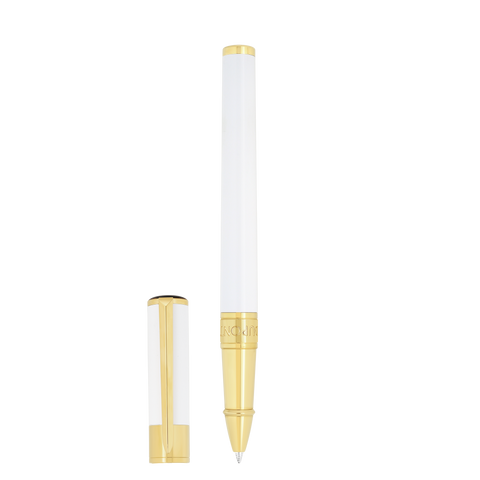 ROLLER PEN WI INITIAL RB 272217 ST DUPONT WEISS/GOLDEN