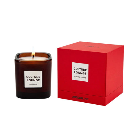 CANDELA LIBRARY CANDLE LEATHER ASSOULINE