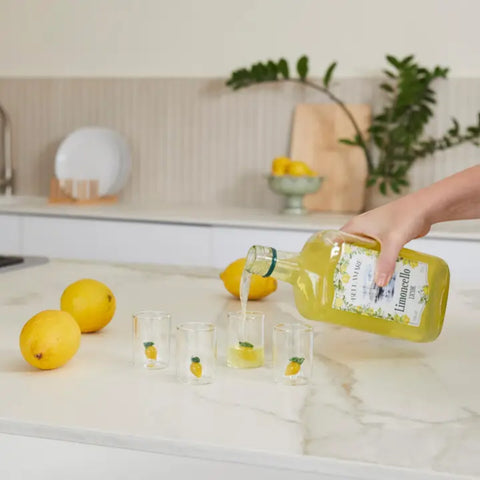 SET 4 BICCHIERINI DA SHOT LEMON 28196 GIALLO BALVI