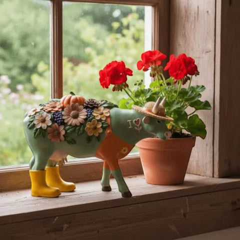 SOPRAMMOBILE LARGE MOOLISSA THE FLORIST ART. 46817 COW PARADE