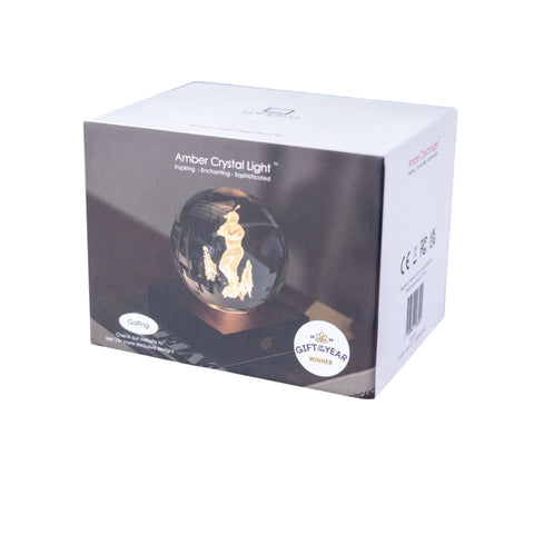 AMBER CRYSTAL LIGHT 3D GOLFING G025GO GINGKO