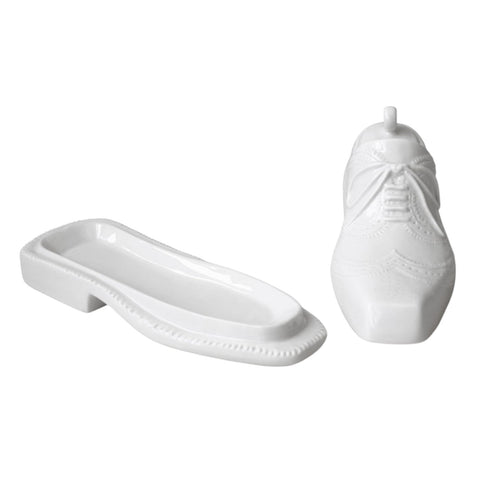 CONTENITORE SHOE BUTTER DISH ART. 6952 WHITE JHONATAN ADLER