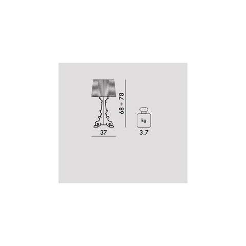 LAMPE BOURGIE MATTWEISS ART 09077/03 KARTELL