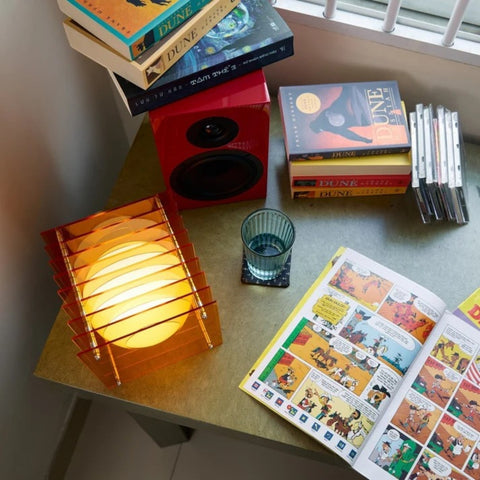 LAMPADA LOP SMALL SQUARE ACRYLIC ACT0202-CE-ORANGE BANG