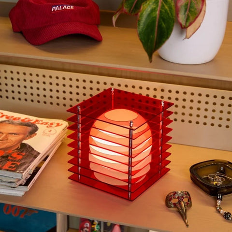 LAMPADA LOP SMALL SQUARE RED ACRYLIC ACT0202-CE-RED BANG