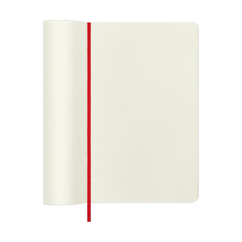TACCUINO 13X21 LG COP. MORBIDA PAG. BIANCHE RED MOLESKINE