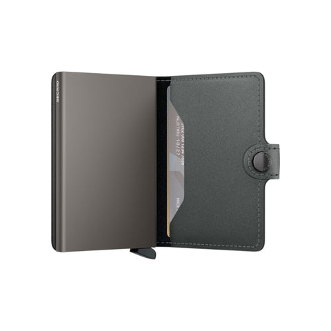 PORTAFOGLIO MINIWALLET MATTE SATIN STEEL MMS-STEEL GREY SECRID
