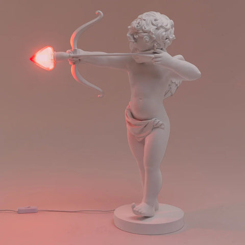 CUPIDO HARZLAMPE CM 50X21 H. 63 WEISS ART. 14841 SELETTI