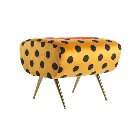POUF SHIT 51X46 H 42 16103 ORANGE SELETTI TOILETPAPER