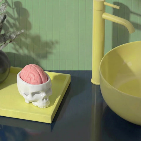 SELETTI BRAINWASH WEISSE PORZELLAN-SEIFENSCHALE 13501H