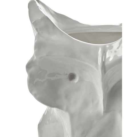 VASO OWL L B7325003-001 WHITE SERAX