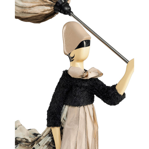 LAMPADA LITTLE GIRL MINTHI PARALUME FIORE BEIGE E NOCCIOLA SKITSO