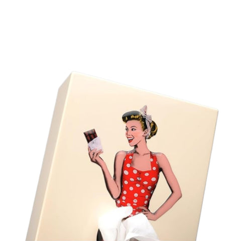 PORTA FAZZOLETTI  TISSUE UP GIRL S-TG002SW LIGHT YELLOW SPEXTRUM