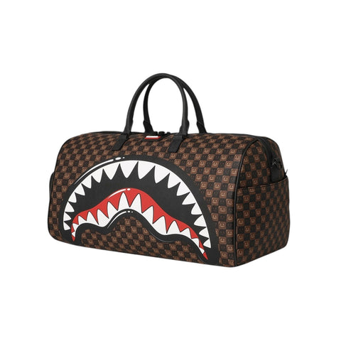 REISETASCHE DUFFLE SHARK IN PARIS WTF BUBBLE 910D9306NSZ BROWN SPRAYGROUND