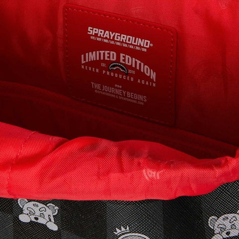 ZAINO GRAY PEEKING CHARACTER CHECK MONTE CARLO 910B8909NSZ SPRAYGROUND