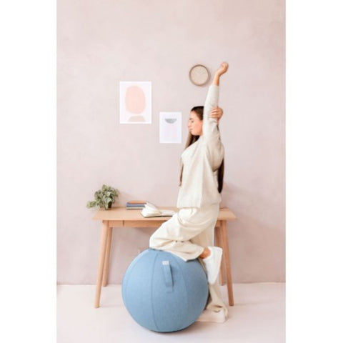 SGABELLO NEW LEIV FABRIC SEATING BALL DIAM. 60-65 ICE BLUE VLUV