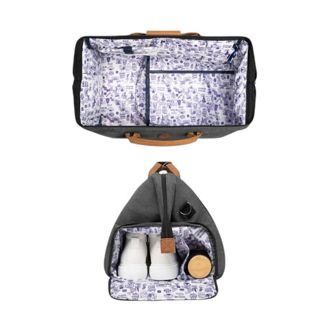 DUFFLE BAG V2 LONDON BLACK MELANGED CABAIA