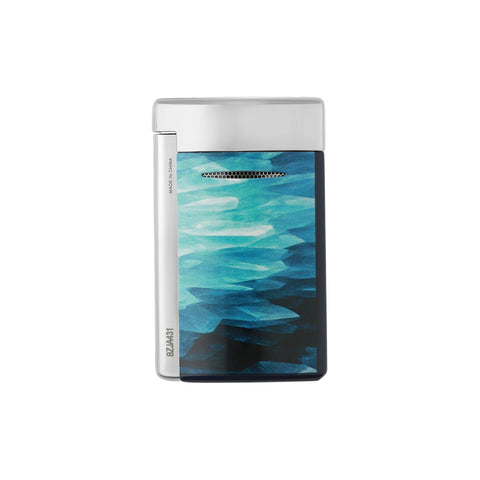 ACCENDINO LI MINIJET GEODE ART. 010835 BLUE/CHROME S.T. DUPONT