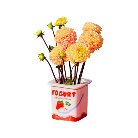 VASO YOGURT FRAGOLA BIANCO FLUID MARKET