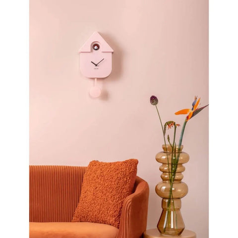 OROLOGIO WALL CLOCK MODERN CUCKOO ART. KA5768LP SOFT PINK KARLSSON